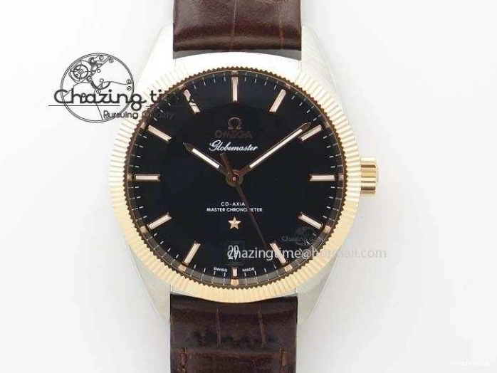 0319 Unisex Planet Ocean Master Chrono 45mm SS OM 1:1 Best Edition Black Dial On Black Rubber Strap A 8171